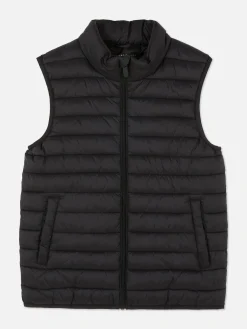 Manteaux Et Vestes|Primark Veste Sans Manches Rembourrée Zippée Noir