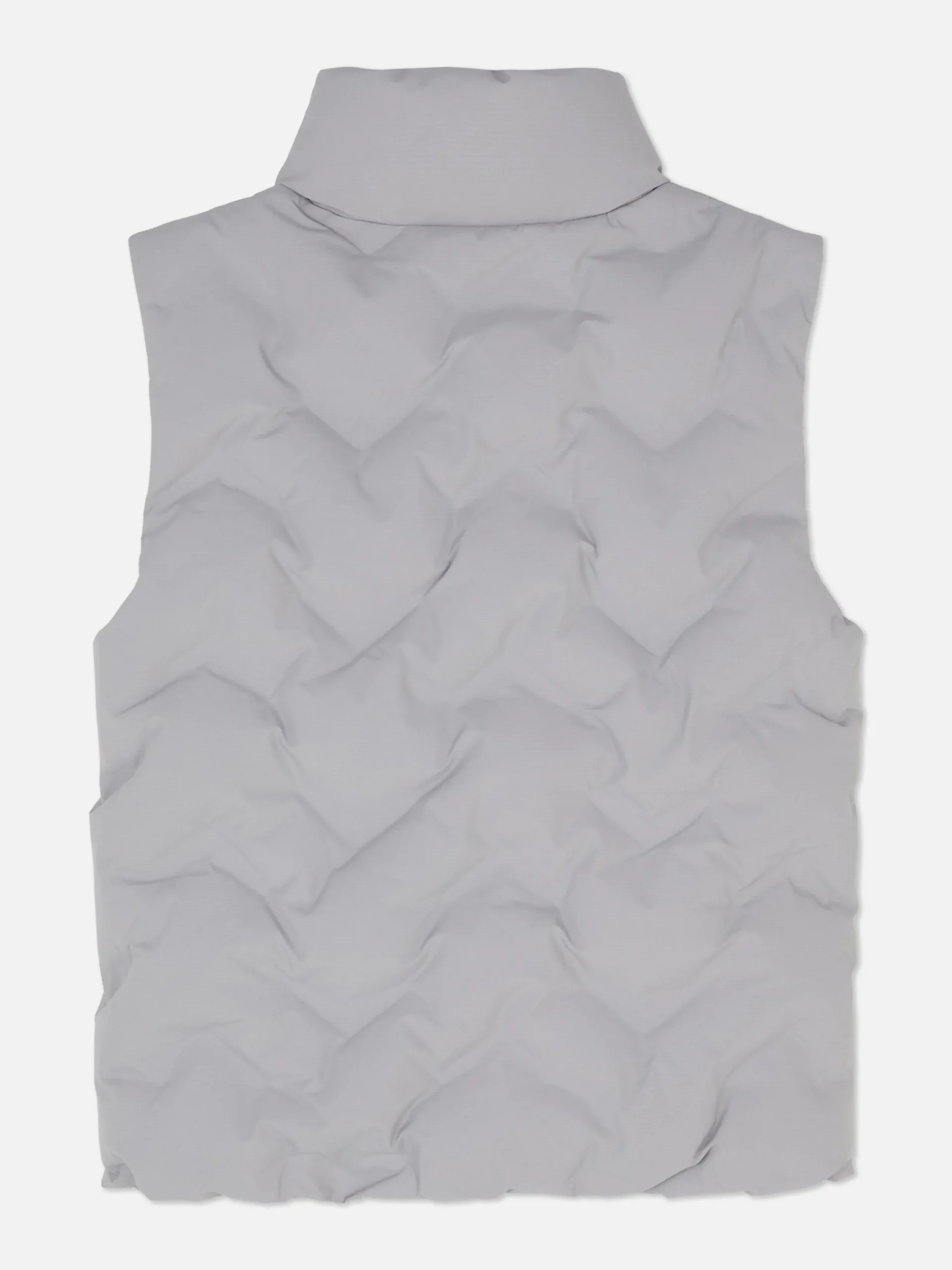 Manteaux Et Vestes|Primark Veste Sans Manches Rembourrée Zippée Gris