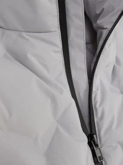 Manteaux Et Vestes|Primark Veste Sans Manches Rembourrée Zippée Gris