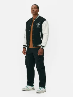 Manteaux Et Vestes|Primark Veste Universitaire Disney Mickey Mouse X Keith Haring Noir