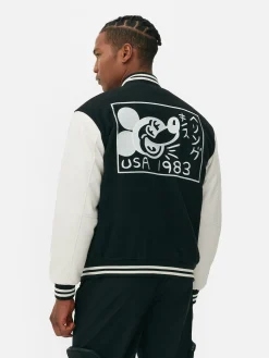 Manteaux Et Vestes|Primark Veste Universitaire Disney Mickey Mouse X Keith Haring Noir