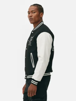 Manteaux Et Vestes|Primark Veste Universitaire Disney Mickey Mouse X Keith Haring Noir