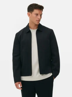 Manteaux Et Vestes|Primark Veste Zippée En Jersey Kem Noir