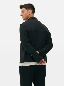 Manteaux Et Vestes|Primark Veste Zippée En Jersey Kem Noir