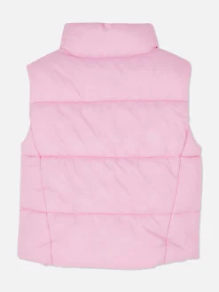 Manteaux Et Vestes|Primark Veste Zippée Sans Manches Rose