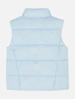 Manteaux Et Vestes|Primark Veste Zippée Sans Manches Bleu