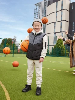 Manteaux Et Vestes|Primark Veste Zippée Sans Manches Et à Capuche Noir