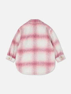 Manteaux Et Vestes|Primark Veste-chemise Boutonnée à Carreaux Rose