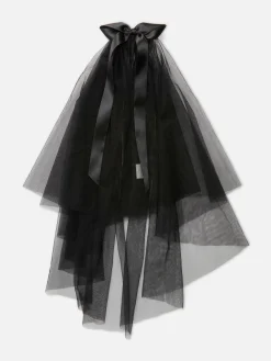 Vêtements Gothiques|Accessoires Cheveux|Primark Voile En Tulle Beetlejuice X Colleen Atwood Noir