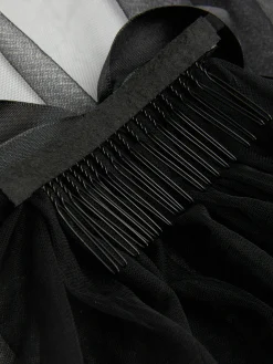 Vêtements Gothiques|Accessoires Cheveux|Primark Voile En Tulle Beetlejuice X Colleen Atwood Noir